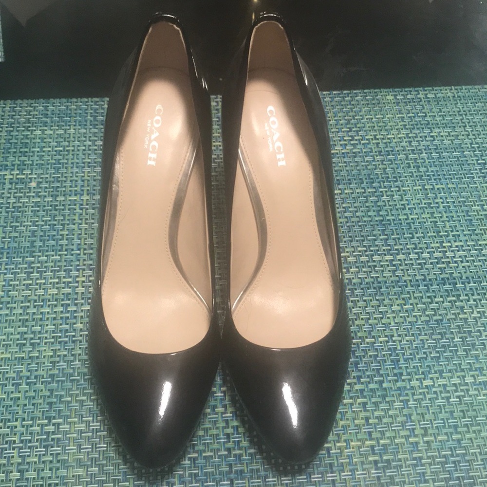 Black Coach heels.